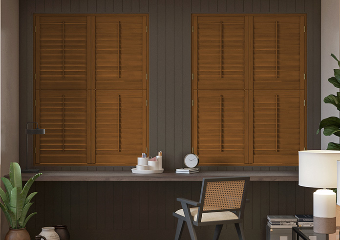 Kensington, Teak - Tier on Tier Plantation Shutter - Image 6